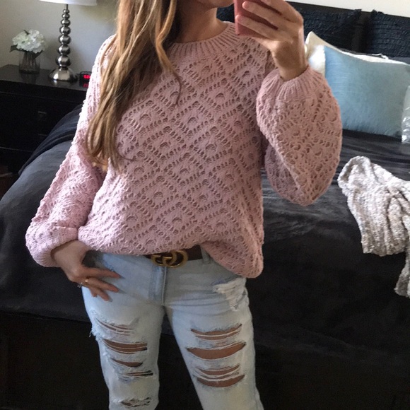 Desired Collection Sweaters - LAST2️⃣🆕 Classic Touch in Soft Pink Pullover